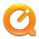 Quicktime 7 Orange Icon 128x128 png